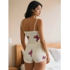 Luna Noir Butterfly Dream Askılı Şortlu Pijama Takımı