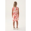Roly Poly 3393-3 Kız Çocuk Çiçekli Elbise