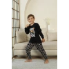 Kapitex 7101 Erkek Çocuk Uzun Kol Pijama Takımı