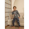 Kapitex 7114 Erkek Çocuk Uzun Kol Pijama Takımı