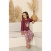 Kapitex 8219 Kız Çocuk Uzun Kol Pijama Takımı