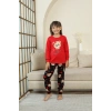 Kapitex 8222 Kız Çocuk Uzun Kol Pijama Takımı