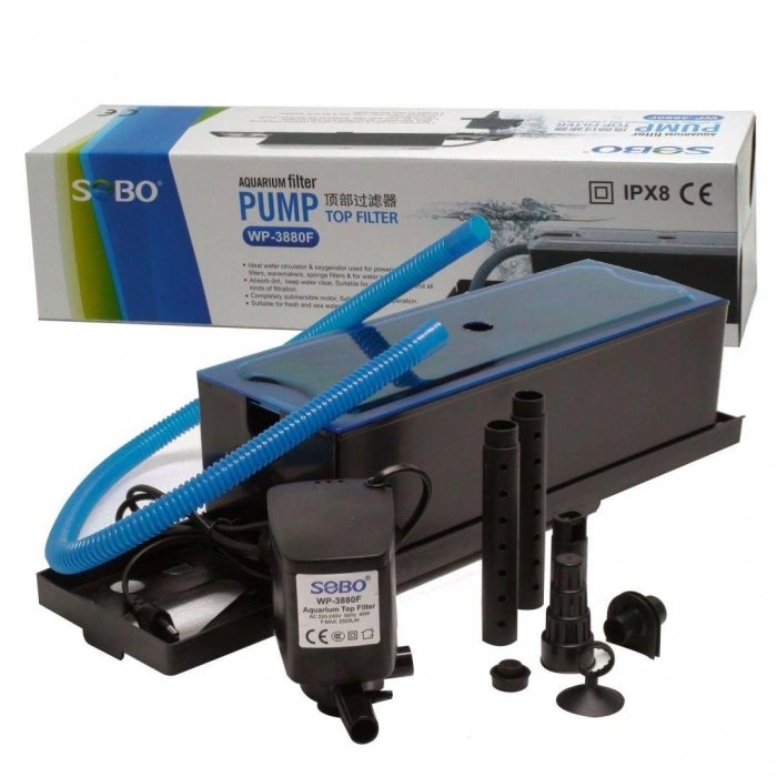 Sobo Akvaryum Tepe Üst Filtre WP-3880F