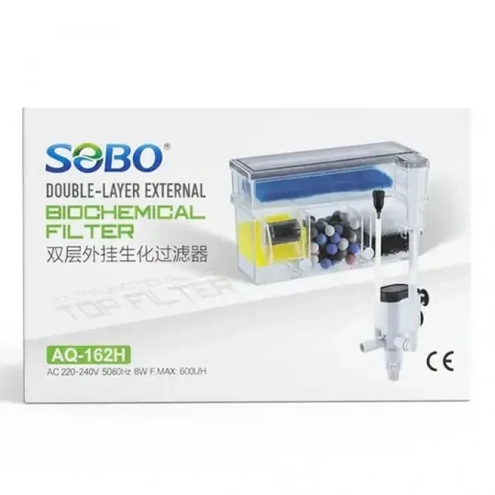 Sobo Bio Askı Filtre 8W. 600 LT. AQ-162H