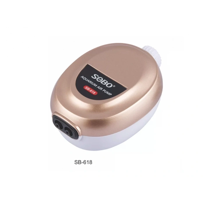Sobo Sessiz Ayarlanabilir Çift Çıkışlı Akvaryum Hava Motoru SB-618