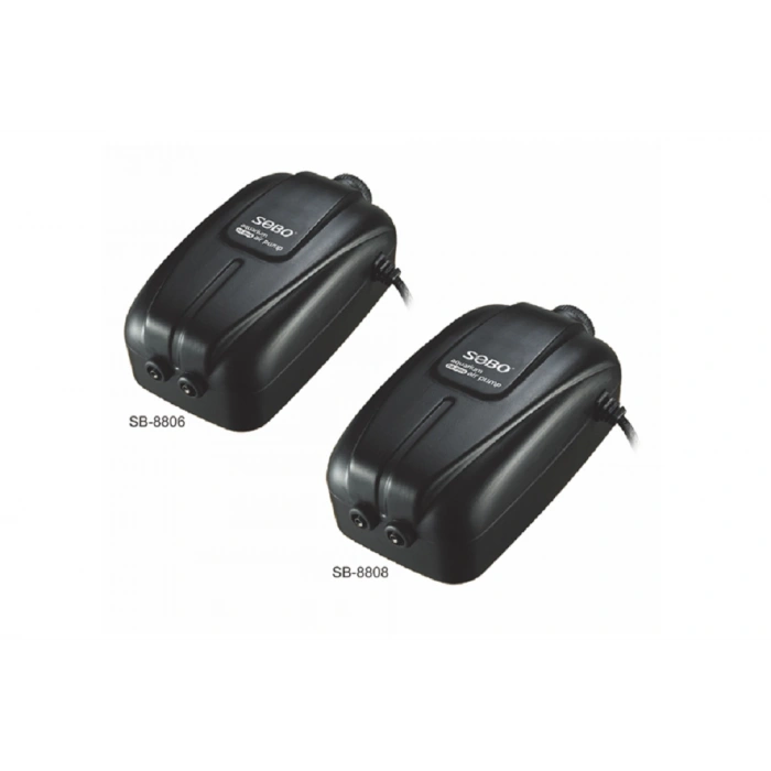 Sobo Ultra Sessiz Ayarlanabilir Çift Çıkışlı Akvaryum Sessiz Hava Motoru SB-8806