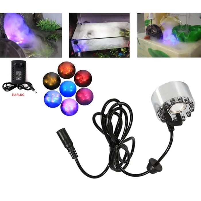 Sobo Ultrasonik Sis-Buhar Makinesi Hava Nemlendirici Atomizer Işıklı M-12L