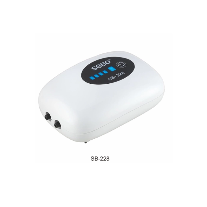 Sobo Mikro AC/DC Usb Şarjlı Akvaryum Sessiz Mini Hava Motoru SB-228