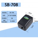 Sobo Ultra Sessiz Ayarlanabilir Tek Çıkışlı Akvaryum Hava Motoru SB-708