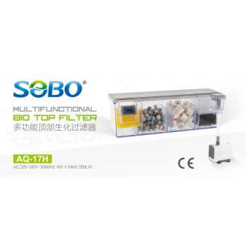 Sobo Bio Askı Filtre 6W. 500 Lt/Saat AQ-17H