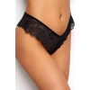 Kadın Siyah Dantelli Seksi Külot