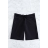 Kadın Siyah Önden Bağcıklı Deniz Şortu