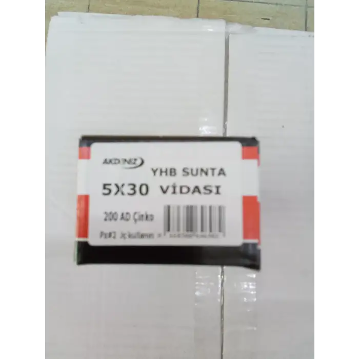 AKDENİZ YHB SUNTA VİDASI 5,0 X 30 550030 200 LÜ