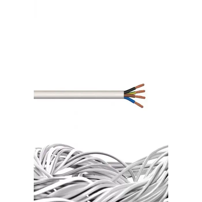 TOROS SİNYAL KABLO 3X1,5 CCA BEYAZ (TOP-100 MT)