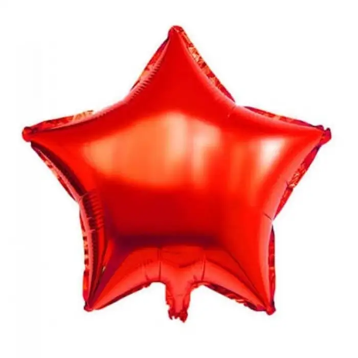 18/45 CM KIRMIZI YILDIZ FOLYO BALON
