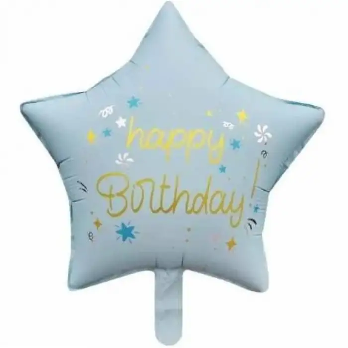 45X45 HAPPY BIRTHDAY YILDIZ FOLYO BALON 2006744-48