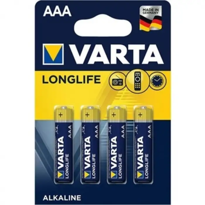 VARTA İNCE PİL AAA 4 LÜ (BLİSTER)