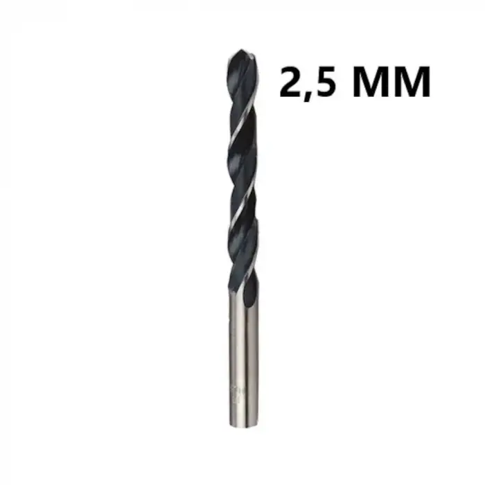 BAY-TEC MATKAP UCU HSS SİYAH BEYAZ 2,5MM
