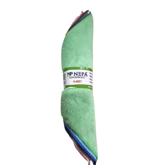 NEPA MİKROFİBER GENEL TEMİZLİK BEZİ 4 LÜ 4194