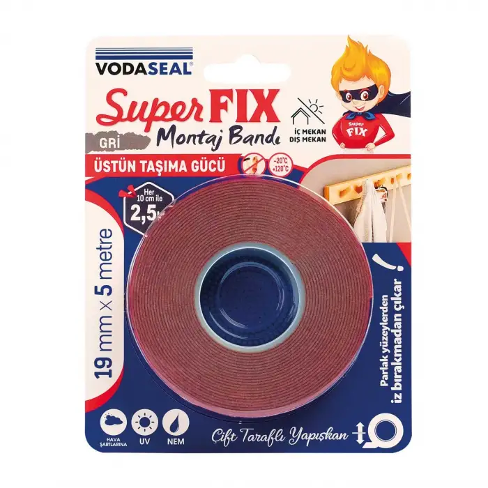 VODASEAL MONTAJ BANDI 19 MM X 5 MT GRİ 78 3768