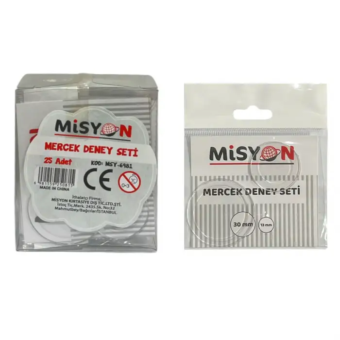 MİSYON MERCEK DENEY SETİ MSY-6981 (PKT-25 Lİ)