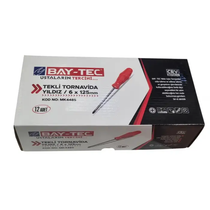 BAY-TEC TEK TORNAVİDA 6X125 MM YILDIZ MK-4485