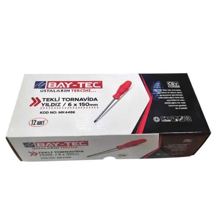 BAY-TEC TEK TORNAVİDA 6X150 MM YILDIZ MK-4486