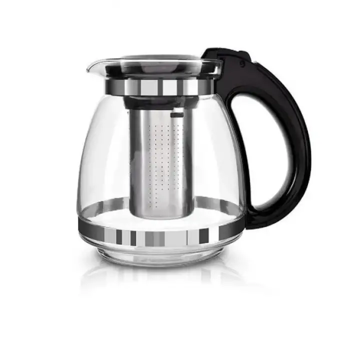 YAKUT ÇELİK SÜZGEÇLİ CAM DEMLİK 1500 ML 7488