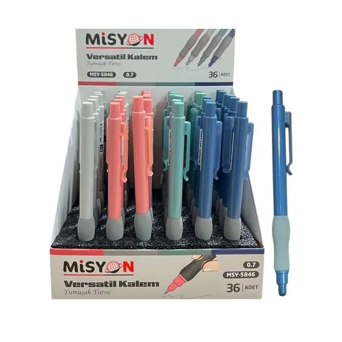 YUMUŞAK TUTUŞLU VERSATİL  KALEM 0,7MM MSY-5846 (PK-36 LI)