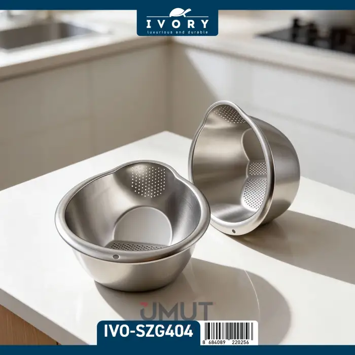 IVORY ÇELİK SÜZGEÇ PİRİNÇ IVO-SZG404