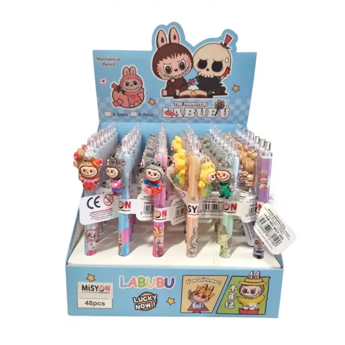 LABUBU FİGÜRLÜ VERSATİL KALEM 0,7MM MSY-685 (PK-48Lİ)