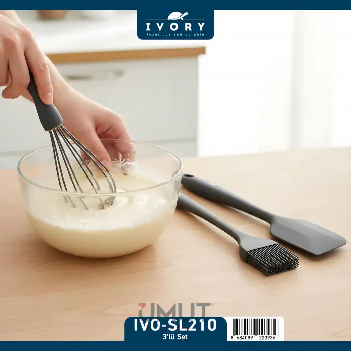 IVORY SİLİKON MUTFAK SETİ 3 LÜ IVO-SL210
