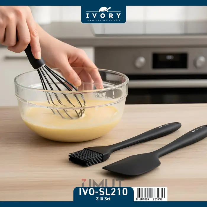IVORY SİLİKON MUTFAK SETİ 3 LÜ IVO-SL210