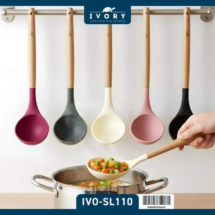 IVORY BAMBU SAPLI SİLİKON KEPÇE IVO-SL110