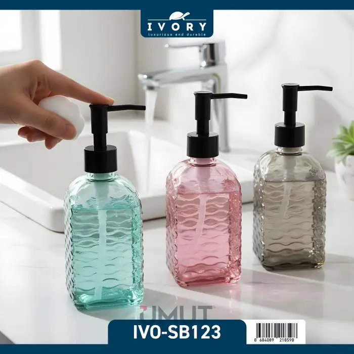 IVORY CAM SIVI SABUNLUK DESENLİ IVO-SB123