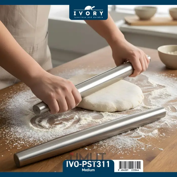 IVORY ÇELİK OKLAVA MEDİUM IVO-PST311