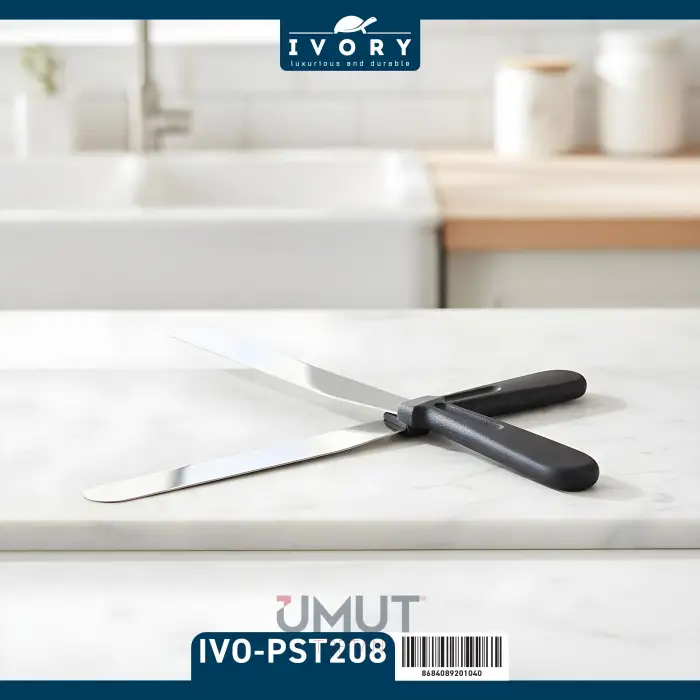 IVORY PASTA SPATULASI DÜZ IVO-PST208