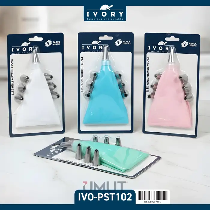 IVORY SİLİKON KREMA POMPASI DUY SETİ IVO-PST102