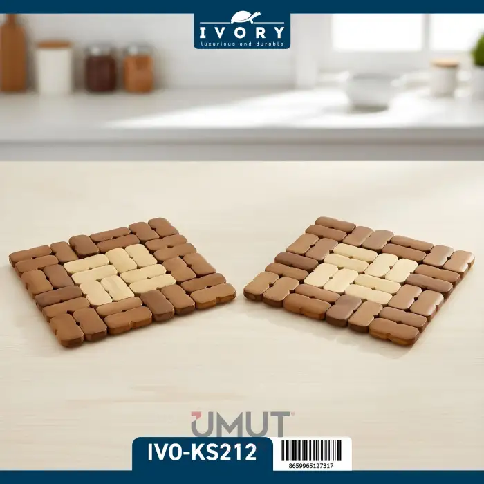 IVORY BAMBU NİHALE POŞETLİ KARE IVO-KS212