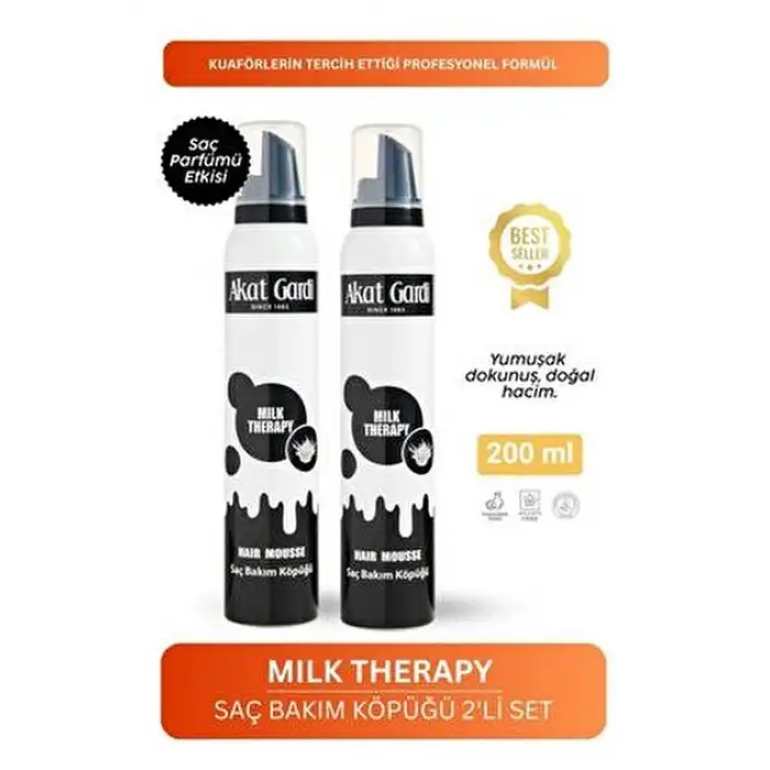AKATGARDİ SAÇ KÖPÜĞÜ 200 ML MILK THERAPY