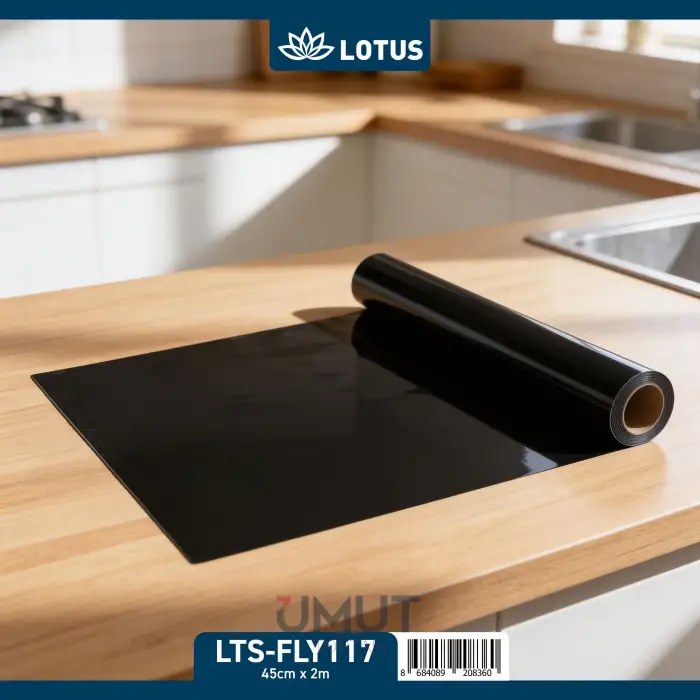 BZD LOTUS YAPIŞKANLI FOLYO 2MT SİYAH LTS-FLY117