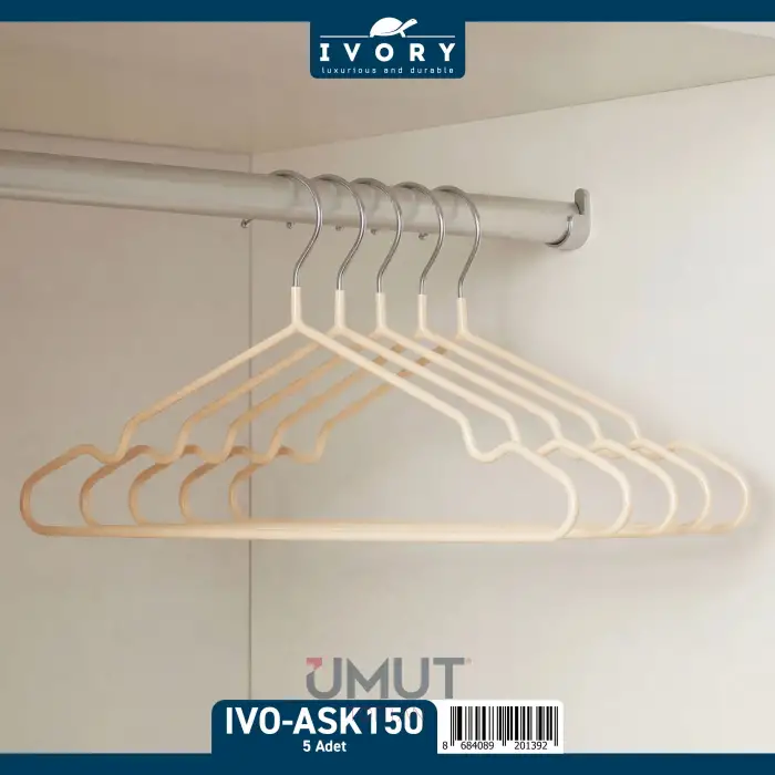 IVORY ELBİSE ASKISI 5 Lİ IVO-ASK150