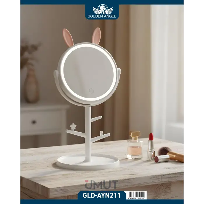 GOLDEN ANGEL MASA ÜSTÜ MAKYAJ AYNA IŞIKLI AYN-211