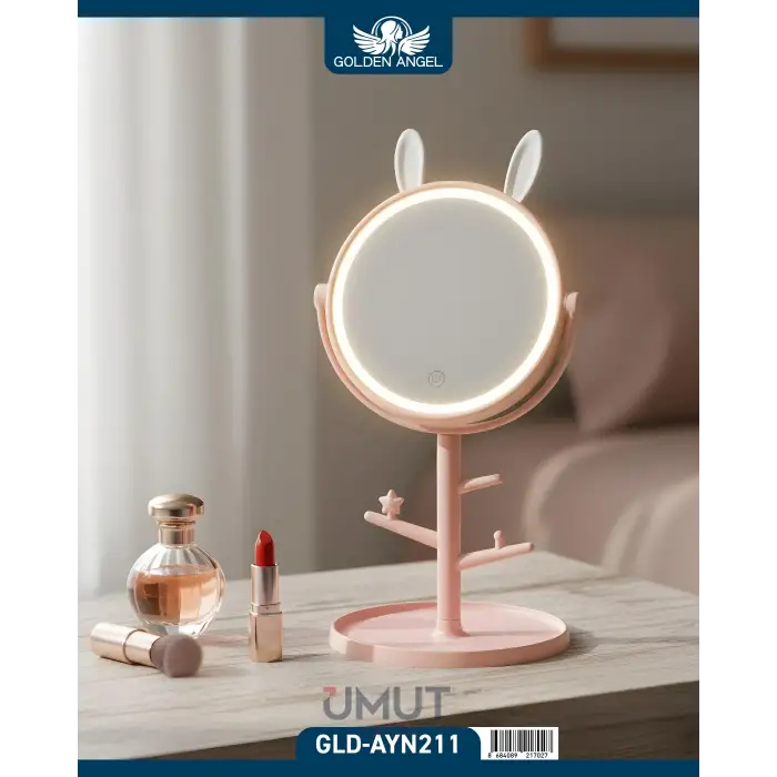 GOLDEN ANGEL MASA ÜSTÜ MAKYAJ AYNA IŞIKLI AYN-211