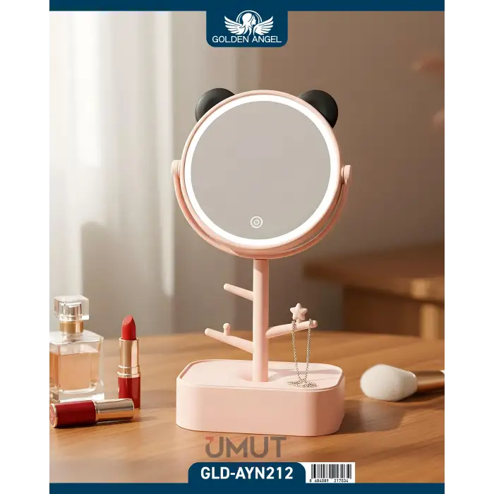 GOLDEN ANGEL MASA ÜSTÜ MAKYAJ AYNA IŞIKLI AYN-212
