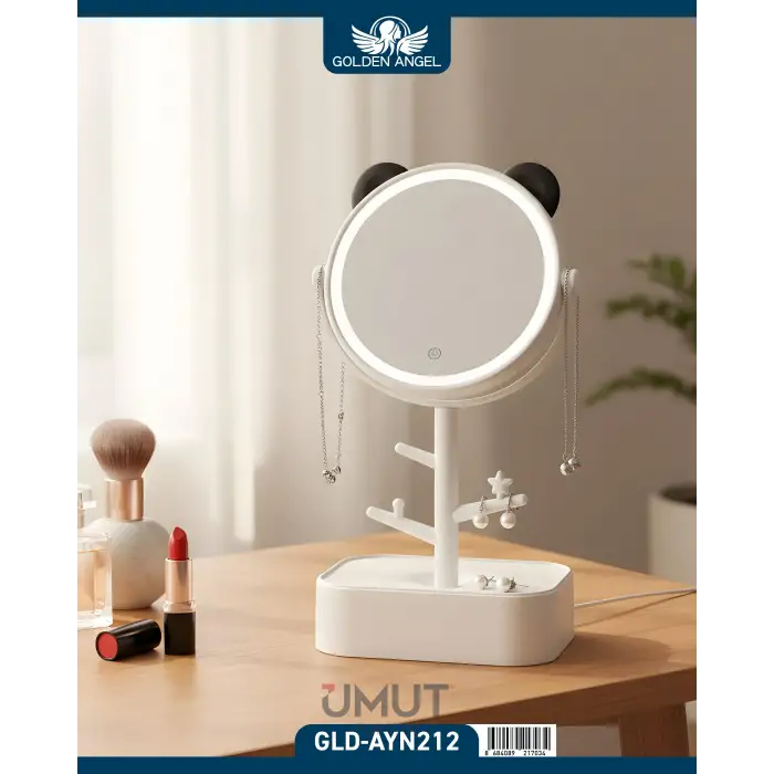 GOLDEN ANGEL MASA ÜSTÜ MAKYAJ AYNA IŞIKLI AYN-212