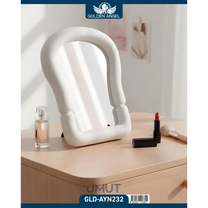 GOLDEN ANGEL MASA ÜSTÜ MAKYAJ AYNA AYAKLI AYN-232