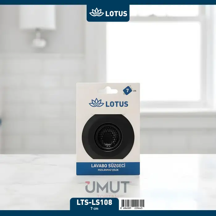 LOTUS LAVABO SÜZGECİ 7 CM SİYAH LTS-LS108