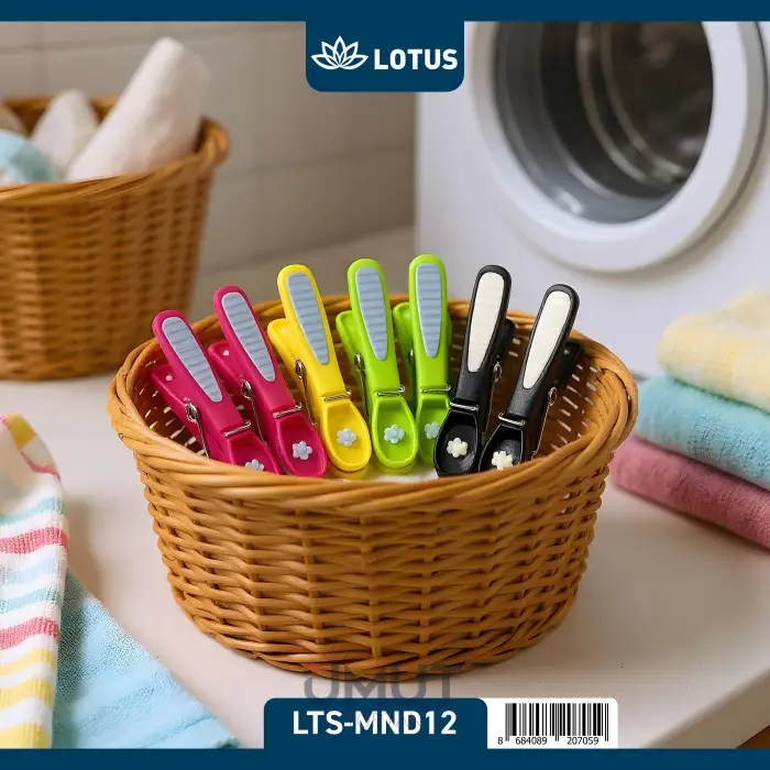 LOTUS SİLİKON MANDAL 12 Lİ LTS-MND12