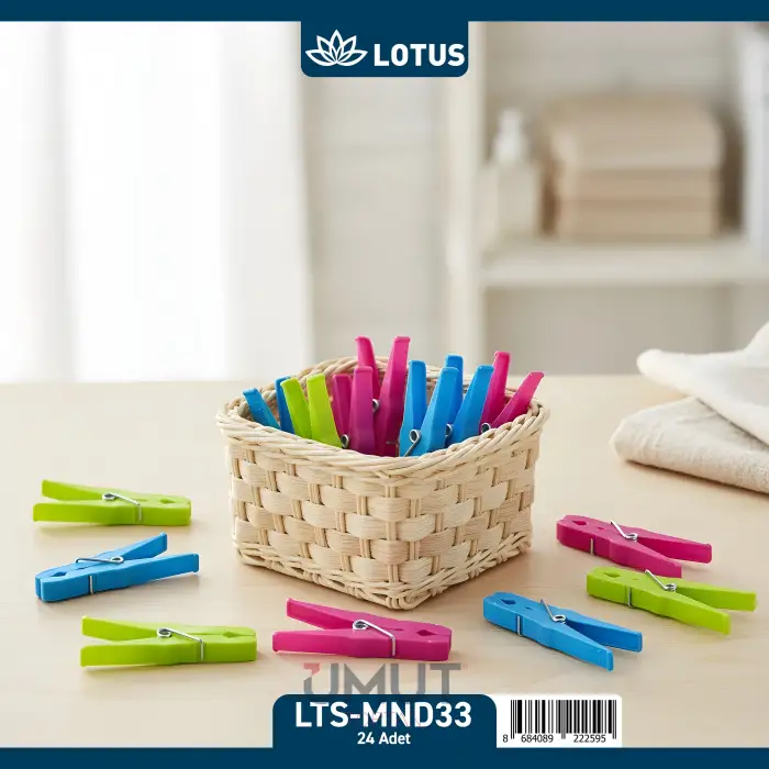 LOTUS SİLİKON MANDAL 24 LÜ LTS-MND33